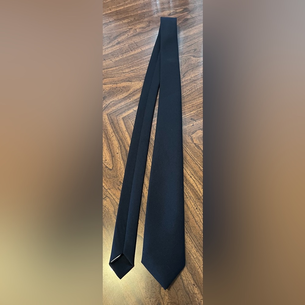 Solid Navy Blue Tie